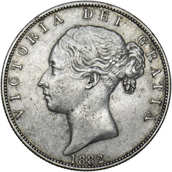 1882 Halfcrown - Victoria British Silver Coin - Nice