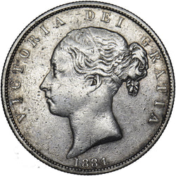 1884 Halfcrown - Victoria British Silver Coin - Nice