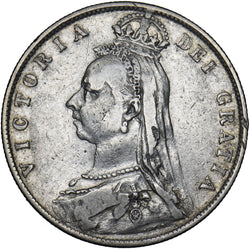 1890 Halfcrown - Victoria British Silver Coin
