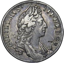 1696 Shilling - William III British Silver Coin - Nice