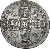 1723 SSC Shilling - George I British Silver Coin - Nice