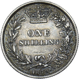 1879 Shilling - Victoria British Silver Coin - Nice