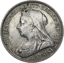 1899 Shilling - Victoria British Silver Coin - Nice