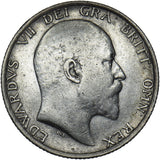 1910 Shilling - Edward VII British Silver Coin - Nice