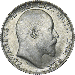 1910 Shilling - Edward VII British Silver Coin - Very Nice