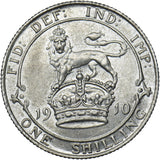 1910 Shilling - Edward VII British Silver Coin - Very Nice