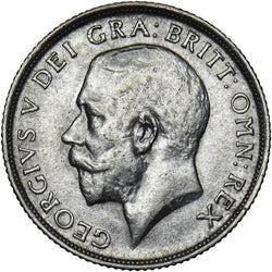 1913 Shilling - George V British Silver Coin - Nice