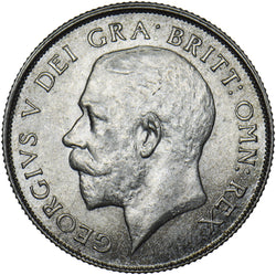 1925 Shilling - George V British Silver Coin - Very Nice