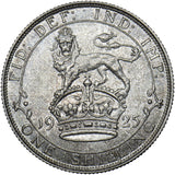 1925 Shilling - George V British Silver Coin - Very Nice