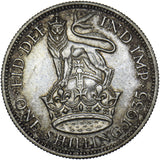 1935 Shilling - George V British Silver Coin - Very Nice