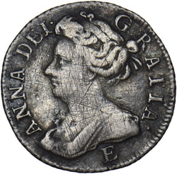 1707 E Sixpence (Edinburgh Mint) - Anne British Silver Coin
