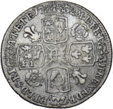 1732 Sixpence - George II British Silver Coin - Nice