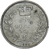 1834 Sixpence - William IV British Silver Coin
