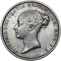 1839 Sixpence - Victoria British Silver Coin - Nice