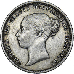 1870 Sixpence (Die no. 9) - Victoria British Silver Coin