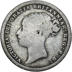 1880 Sixpence - Victoria British Silver Coin
