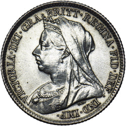 1900 Sixpence - Victoria British Silver Coin