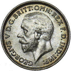 1936 Sixpence - George V British Silver Coin - Very Nice