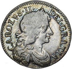 1684 Maundy Fourpence (4 Over 3) - Charles II British Silver Coin - Nice