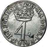 1710 Maundy Fourpence - Anne British Silver Coin - Nice