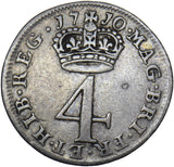 1710 Maundy Fourpence - Anne British Silver Coin