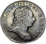 1780 Threepence - George III British Silver Coin - Very Nice