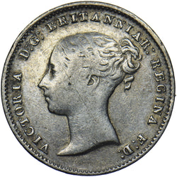 1855 Threepence - Victoria British Silver Coin
