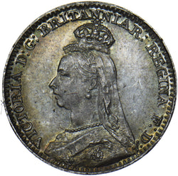 1889 Maundy Penny - Victoria British Silver Coin - Superb