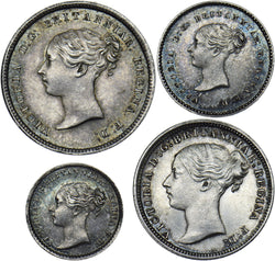 1870 Maundy Set - Victoria British Silver Coins - Superb