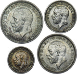 1935 Maundy Set - George V British Silver Coins - Very Nice