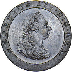 1797 Cartwheel Penny - George III British Copper Coin - Very Nice