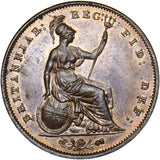 1858 Penny - Victoria British Copper Coin - Superb