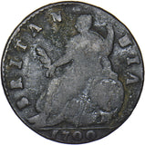 1700 Halfpenny (GVLIELMS Error) - William III British Copper Coin