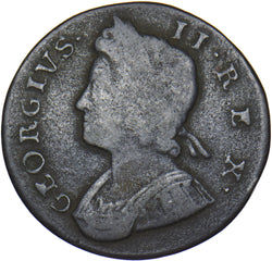 1737 Halfpenny - George II British Copper Coin