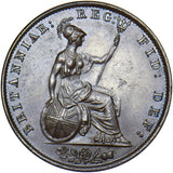 1841 Halfpenny - Victoria British Copper Coin - Superb