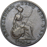 1843 Halfpenny - Victoria British Copper Coin - Nice