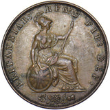 1857 Halfpenny - Victoria British Copper Coin - Nice
