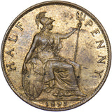 1895 Halfpenny - Victoria British Bronze Coin - Superb