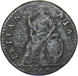 1700 Farthing - William III British Copper Coin