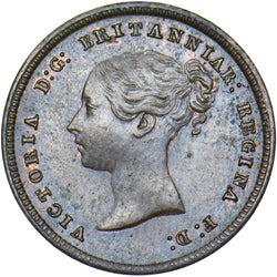 1844 Half Farthing - Victoria British Copper Coin - Very Nice