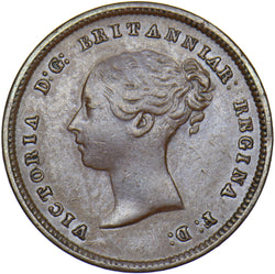 1844 Half Farthing (E Over N) - Victoria British Copper Coin - Nice