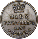 1856 Half Farthing - Victoria British Copper Coin - Nice