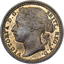 1876 Third Farthing - Victoria British Bronze Coin - Superb