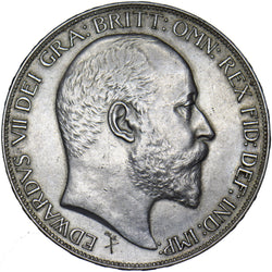 1902 Crown (Impaired Matt Proof) - Edward VII British Silver Coin - Very Nice
