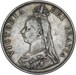 1888 Double Florin - Victoria British Silver Coin - Nice