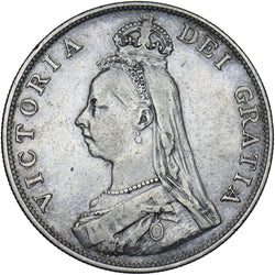1890 Double Florin - Victoria British Silver Coin