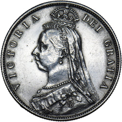 1887 Halfcrown - Victoria British Silver Coin - Nice