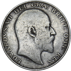 1907 Halfcrown - Edward VII British Silver Coin