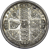 1849 Godless Florin - Victoria British Silver Coin - Very Nice