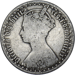 1869 Gothic Florin - Victoria British Silver Coin